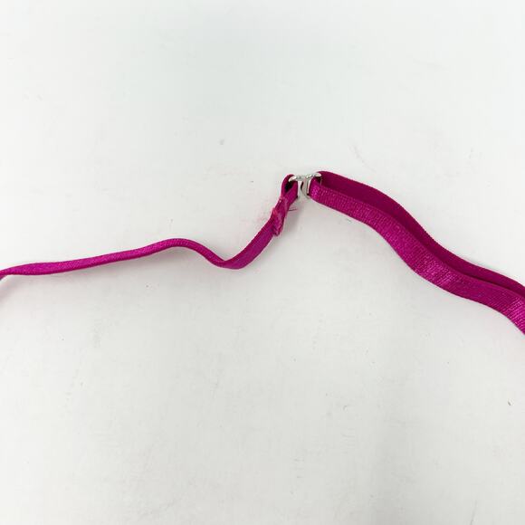 NWT Fredericks of Hollywood Women Lace Sheer Halter Wireless Bra Size L Platinum - Picture 4 of 6